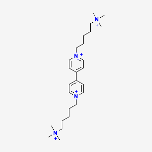 1,1'-Bis[5-(trimethylazaniumyl)pentyl]-4,4'-bipyridin-1-ium