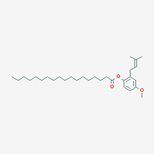 4-Methoxy-2-(3-methylbut-2-EN-1-YL)phenyl octadecanoate