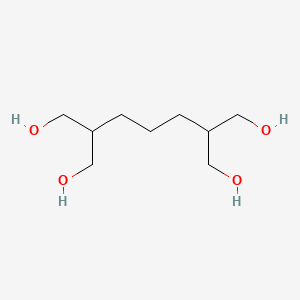 molecular formula C9H20O4 B14280822 2,6-Bis(hydroxymethyl)heptane-1,7-diol CAS No. 120626-28-0