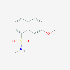 molecular formula C12H13NO3S B14280833 7-Methoxy-N-methylnaphthalene-1-sulfonamide CAS No. 121429-55-8