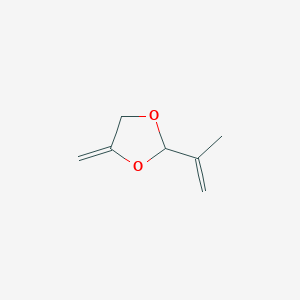 molecular formula C7H10O2 B14280857 4-Methylidene-2-(prop-1-en-2-yl)-1,3-dioxolane CAS No. 139614-42-9