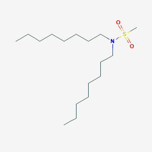 molecular formula C17H37NO2S B14280863 Methanesulfonamide, N,N-dioctyl- CAS No. 138507-14-9