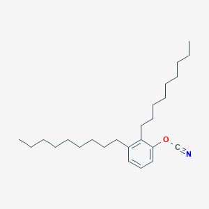 molecular formula C25H41NO B14280870 2,3-Dinonylphenyl cyanate CAS No. 132773-65-0