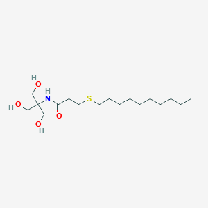 3-(Decylsulfanyl)-N-[1,3-dihydroxy-2-(hydroxymethyl)propan-2-YL]propanamide