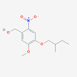 B1428088 [5-Methoxy-4-(2-methylbutoxy)-2-nitrophenyl]methanol CAS No. 1443982-12-4