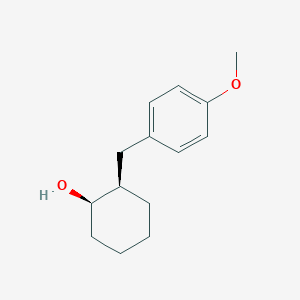 molecular formula C14H20O2 B14280902 (1R,2R)-2-[(4-methoxyphenyl)methyl]cyclohexan-1-ol CAS No. 125224-44-4