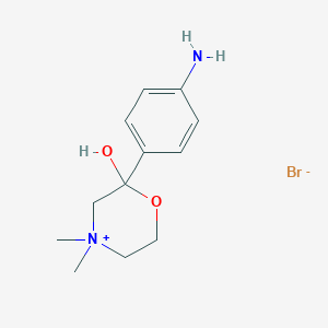 2-(4-Aminophenyl)-2-hydroxy-4,4-dimethylmorpholin-4-ium bromide