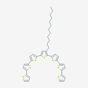 3-Dodecyl-2,5-bis[5-(5-thiophen-2-ylthiophen-2-yl)thiophen-2-yl]thiophene