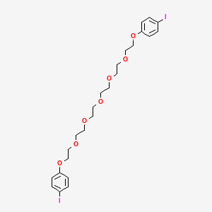 molecular formula C24H32I2O7 B14281011 1,17-Bis(4-iodophenoxy)-3,6,9,12,15-pentaoxaheptadecane CAS No. 137707-95-0