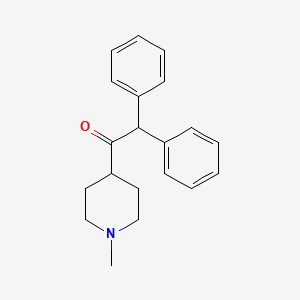 molecular formula C20H23NO B14281014 1-(1-Methylpiperidin-4-yl)-2,2-diphenylethan-1-one CAS No. 132606-32-7