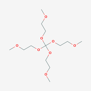 molecular formula C13H28O8 B14281023 2,5,7,10-Tetraoxaundecane, 6,6-bis(2-methoxyethoxy)- CAS No. 140454-79-1