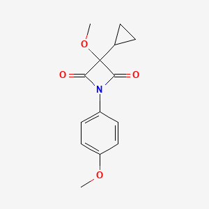 3-Cyclopropyl-3-methoxy-1-(4-methoxyphenyl)azetidine-2,4-dione