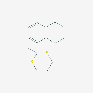 2-Methyl-2-(5,6,7,8-tetrahydronaphthalen-1-yl)-1,3-dithiane