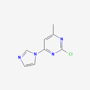 B1428107 2-chloro-4-(1H-imidazol-1-yl)-6-methylpyrimidine CAS No. 135052-25-4