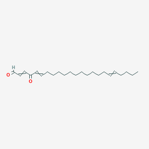 molecular formula C23H38O2 B14281070 4-Oxotricosa-2,5,18-trienal CAS No. 138274-48-3