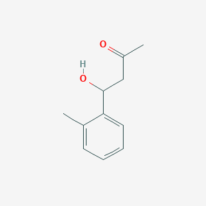 molecular formula C11H14O2 B14281086 4-Hydroxy-4-(2-methylphenyl)butan-2-one CAS No. 136942-11-5