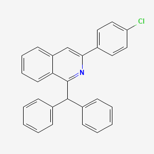 molecular formula C28H20ClN B14281087 1-Benzhydryl-3-(4-chlorophenyl)isoquinoline CAS No. 136409-32-0