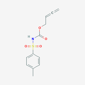 molecular formula C12H13NO4S B14281115 Buta-2,3-dien-1-yl (4-methylbenzene-1-sulfonyl)carbamate CAS No. 138212-29-0