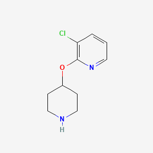 molecular formula C10H13ClN2O B1428113 3-氯-2-哌啶-4-氧基吡啶 CAS No. 2034157-39-4