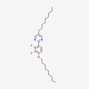 molecular formula C28H42F2N2O B14281135 2-[2,3-Difluoro-4-(nonyloxy)phenyl]-5-nonylpyrimidine CAS No. 126162-76-3