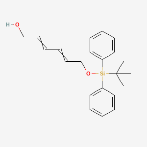 molecular formula C22H28O2Si B14281142 6-{[tert-Butyl(diphenyl)silyl]oxy}hexa-2,4-dien-1-ol CAS No. 162407-37-6