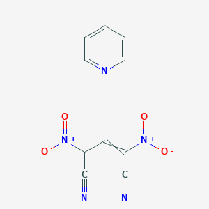 2,4-Dinitropent-2-enedinitrile;pyridine