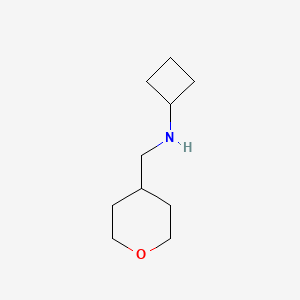 B1428117 N-[(oxan-4-yl)methyl]cyclobutanamine CAS No. 1250031-65-2
