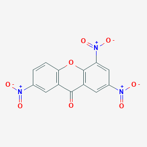 molecular formula C13H5N3O8 B14281173 2,4,7-Trinitroxanthen-9-one CAS No. 131032-92-3