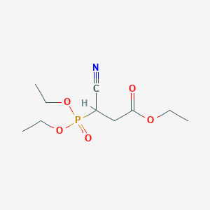 Ethyl 3-cyano-3-(diethoxyphosphoryl)propanoate