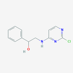 molecular formula C12H12ClN3O B1428123 2-(2-氯嘧啶-4-基氨基)-1-苯乙醇 CAS No. 1009330-01-1