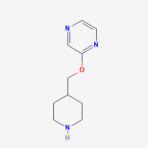 B1428124 2-(Piperidin-4-ylmethoxy)pyrazine CAS No. 1250125-99-5