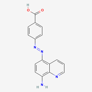 4-[(E)-(8-Aminoquinolin-5-yl)diazenyl]benzoic acid