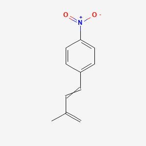 molecular formula C11H11NO2 B14281263 1-(3-Methylbuta-1,3-dien-1-yl)-4-nitrobenzene CAS No. 124831-24-9