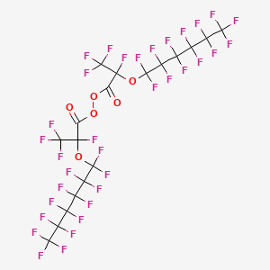 [2,3,3,3-Tetrafluoro-2-(1,1,2,2,3,3,4,4,5,5,6,6,6-tridecafluorohexoxy)propanoyl] 2,3,3,3-tetrafluoro-2-(1,1,2,2,3,3,4,4,5,5,6,6,6-tridecafluorohexoxy)propaneperoxoate