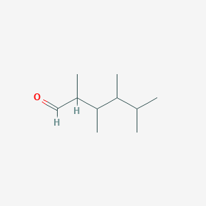 molecular formula C10H20O B14281294 2,3,4,5-Tetramethylhexanal CAS No. 136343-21-0