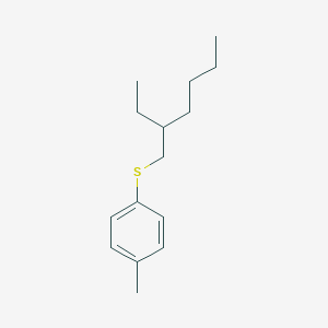 molecular formula C15H24S B14281313 1-[(2-Ethylhexyl)sulfanyl]-4-methylbenzene CAS No. 123359-03-5