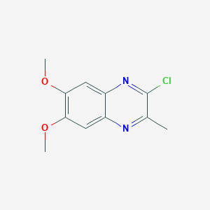 molecular formula C11H11ClN2O2 B1428137 2-氯-6,7-二甲氧基-3-甲基喹喔啉 CAS No. 1250675-94-5