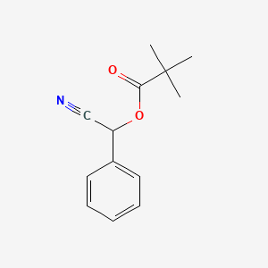 molecular formula C13H15NO2 B14281374 Cyano(phenyl)methyl 2,2-dimethylpropanoate CAS No. 120345-61-1