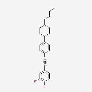 4-{[4-(4-Butylcyclohexyl)phenyl]ethynyl}-1,2-difluorobenzene