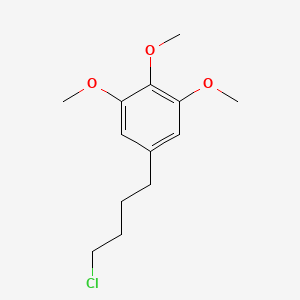 molecular formula C13H19ClO3 B14281392 5-(4-Chlorobutyl)-1,2,3-trimethoxybenzene CAS No. 133668-69-6