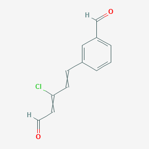 molecular formula C12H9ClO2 B14281397 3-(3-Chloro-5-oxopenta-1,3-dien-1-yl)benzaldehyde CAS No. 137655-57-3