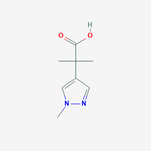 B1428141 2-methyl-2-(1-methyl-1H-pyrazol-4-yl)propanoic acid CAS No. 1249313-28-7