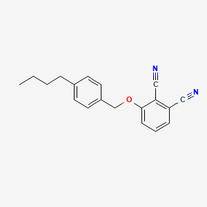 molecular formula C19H18N2O B14281411 3-[(4-Butylphenyl)methoxy]benzene-1,2-dicarbonitrile CAS No. 158475-59-3