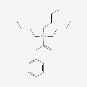 molecular formula C21H36Sn B14281430 Stannane, tributyl[1-(phenylmethyl)ethenyl]- CAS No. 156540-94-2