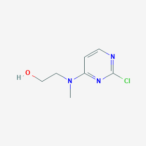 molecular formula C7H10ClN3O B1428145 乙醇，2-[(2-氯-4-嘧啶基)甲基氨基]- CAS No. 749908-65-4