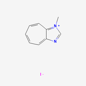 molecular formula C9H9IN2 B14281462 1-Methylcyclohepta[d]imidazol-1-ium iodide CAS No. 133070-25-4