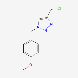 molecular formula C11H12ClN3O B1428150 4-(氯甲基)-1-(4-甲氧基苄基)-1H-1,2,3-三唑 CAS No. 1341367-65-4