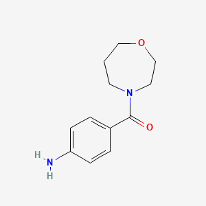 molecular formula C12H16N2O2 B1428156 4-(1,4-氮杂七环-4-羰基)苯胺 CAS No. 1343663-08-0