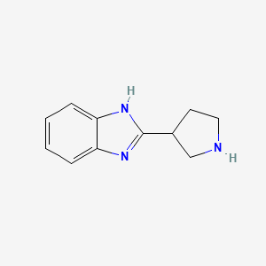 molecular formula C11H13N3 B1428157 2-(吡咯烷-3-基)-1H-苯并[d]咪唑 CAS No. 756413-36-2