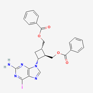 [(1S,2R,3R)-3-(2-amino-6-iodopurin-9-yl)-2-(benzoyloxymethyl)cyclobutyl]methyl benzoate